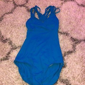 Blue dance/ gymnastics leotard